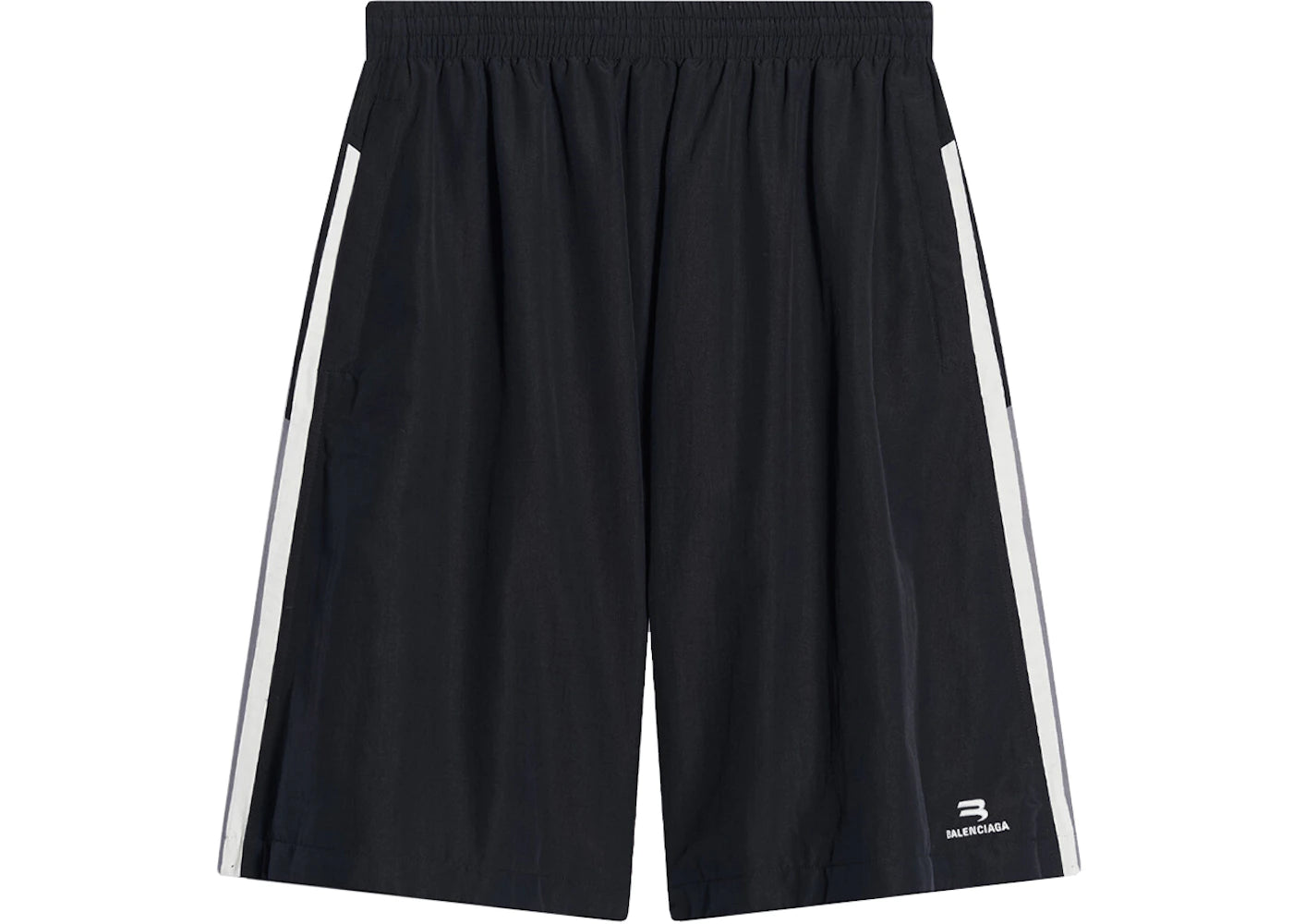 Balenciaga Sporty B Tracksuit Shorts Black/Grey/White