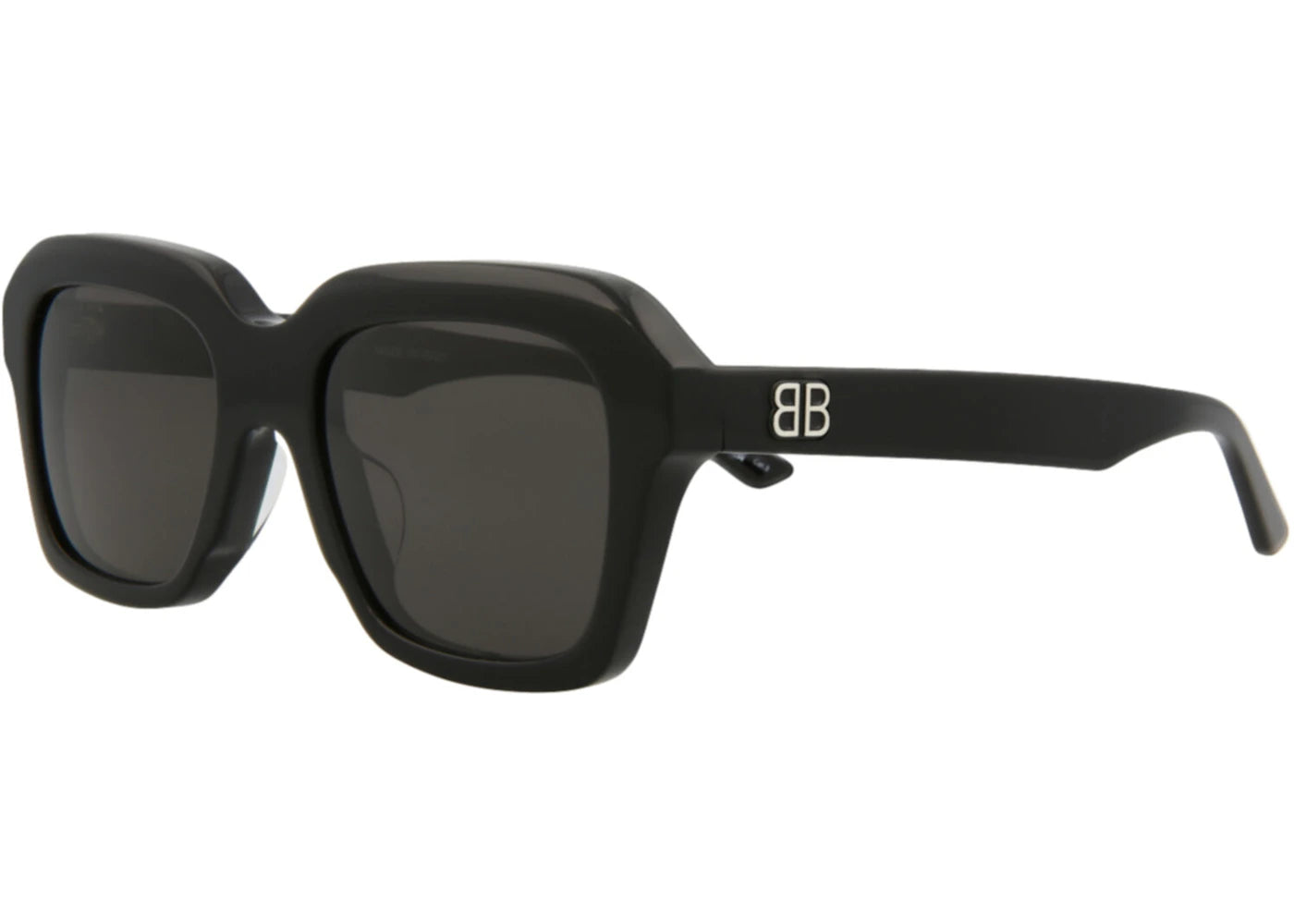 Balenciaga Square Rectangle Sunglasses Black/Black/Grey (BB0127S-30010039-001)