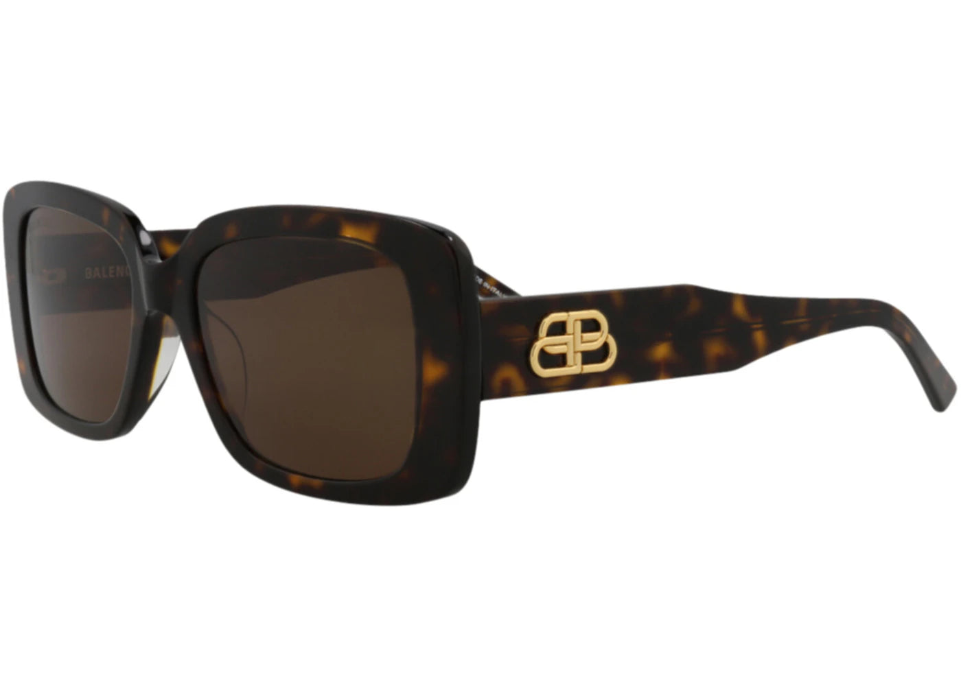 Balenciaga Square Sunglasses Havana/Havana/Brown (BB0048S-30007965-002)