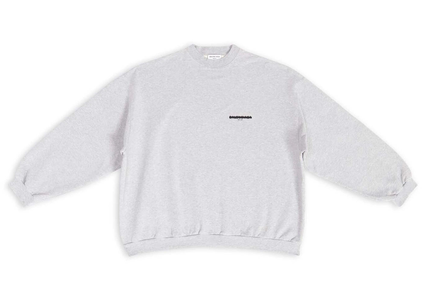 Balenciaga Strike 1917 Oversized Sweatshirt Grey