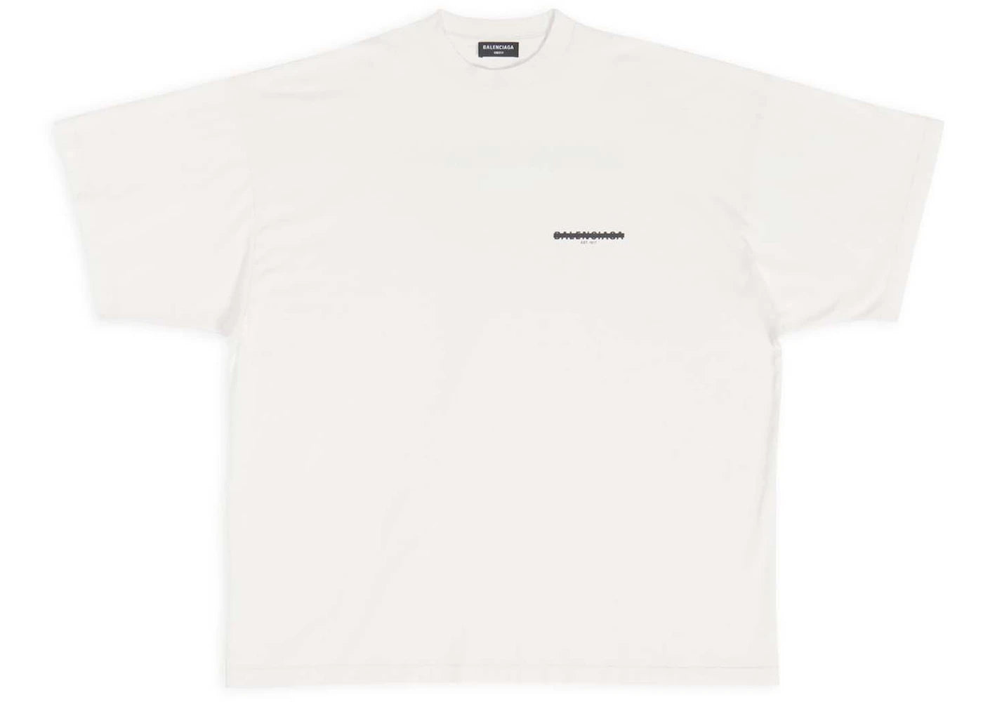 Balenciaga Strike 1917 Oversized T-Shirt Off-White