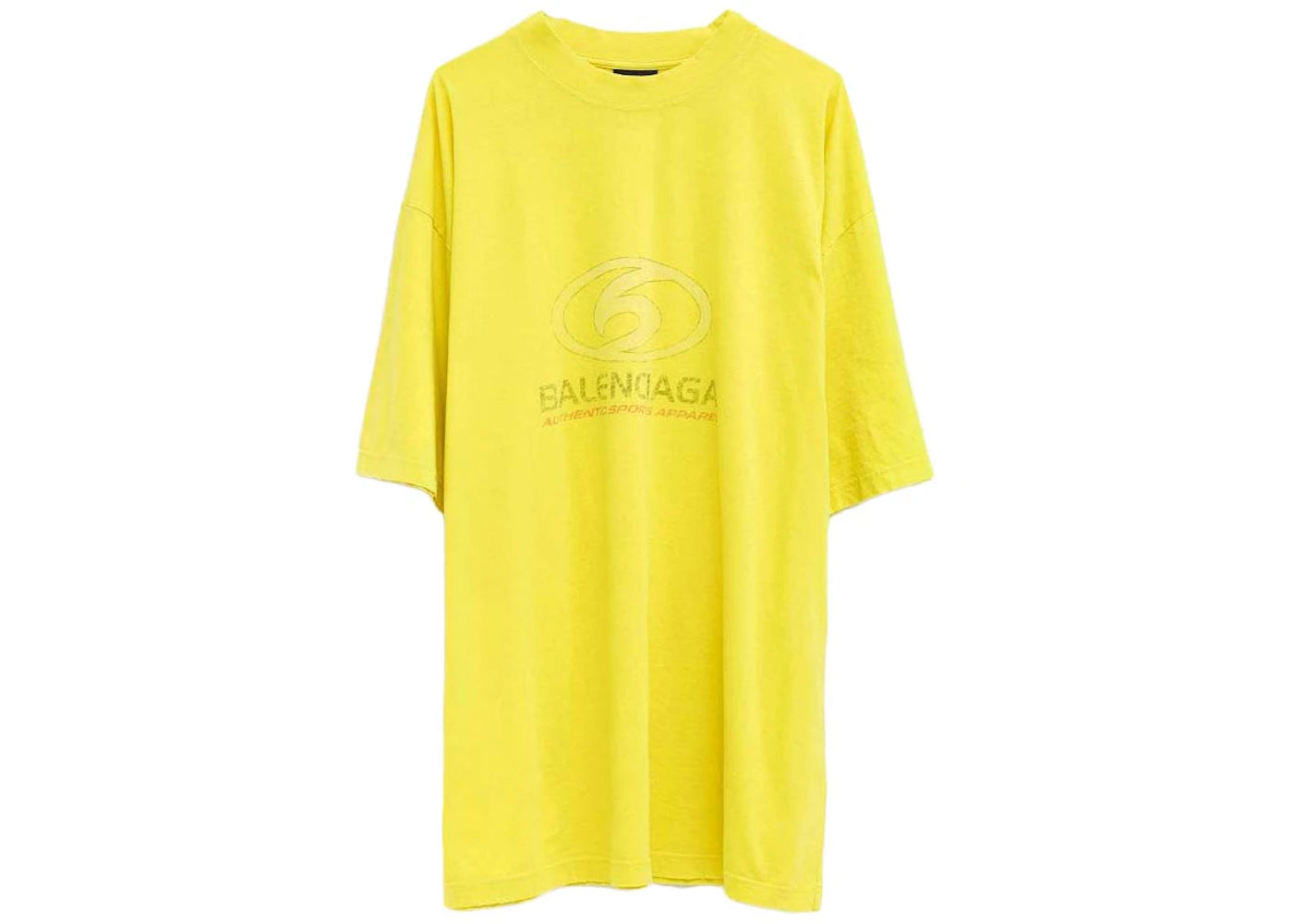 Balenciaga Surfer T-shirt Medium Fit Yellow