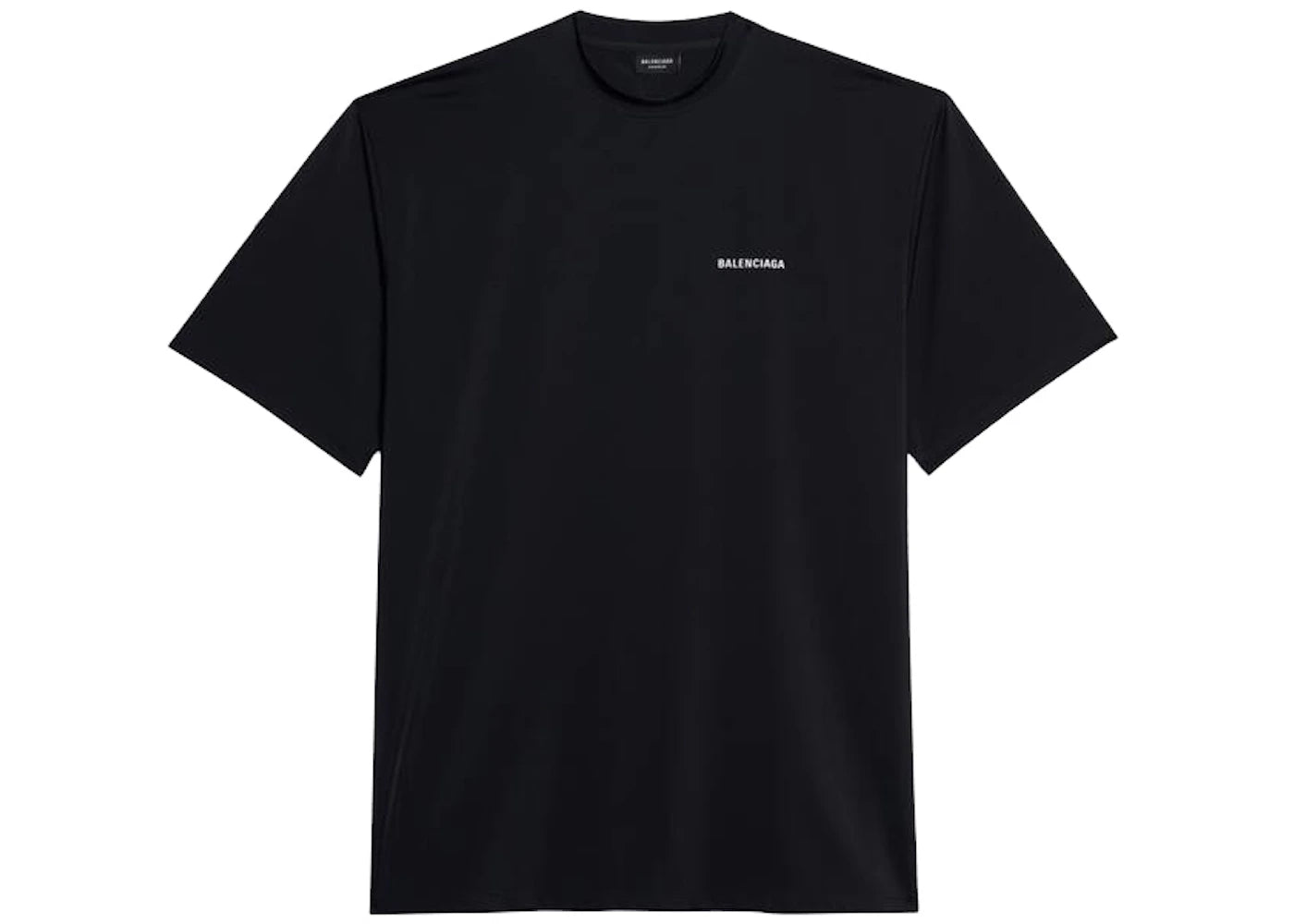 Balenciaga Lycra Large Fit Swim T-shirt Black