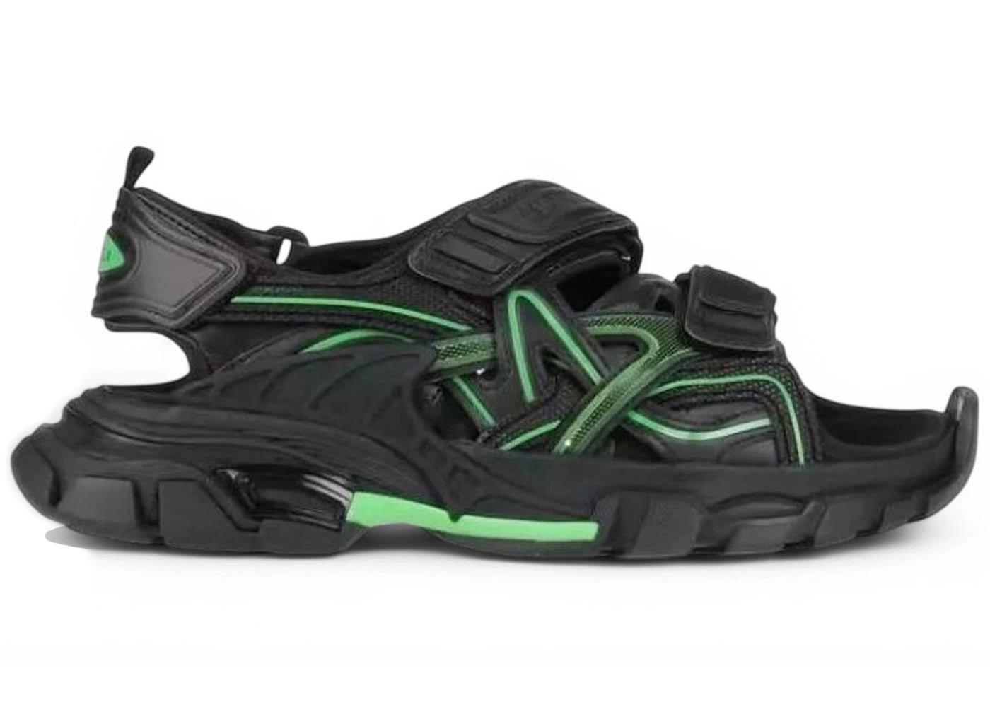 Balenciaga Track 2.0 Sandal Black Green