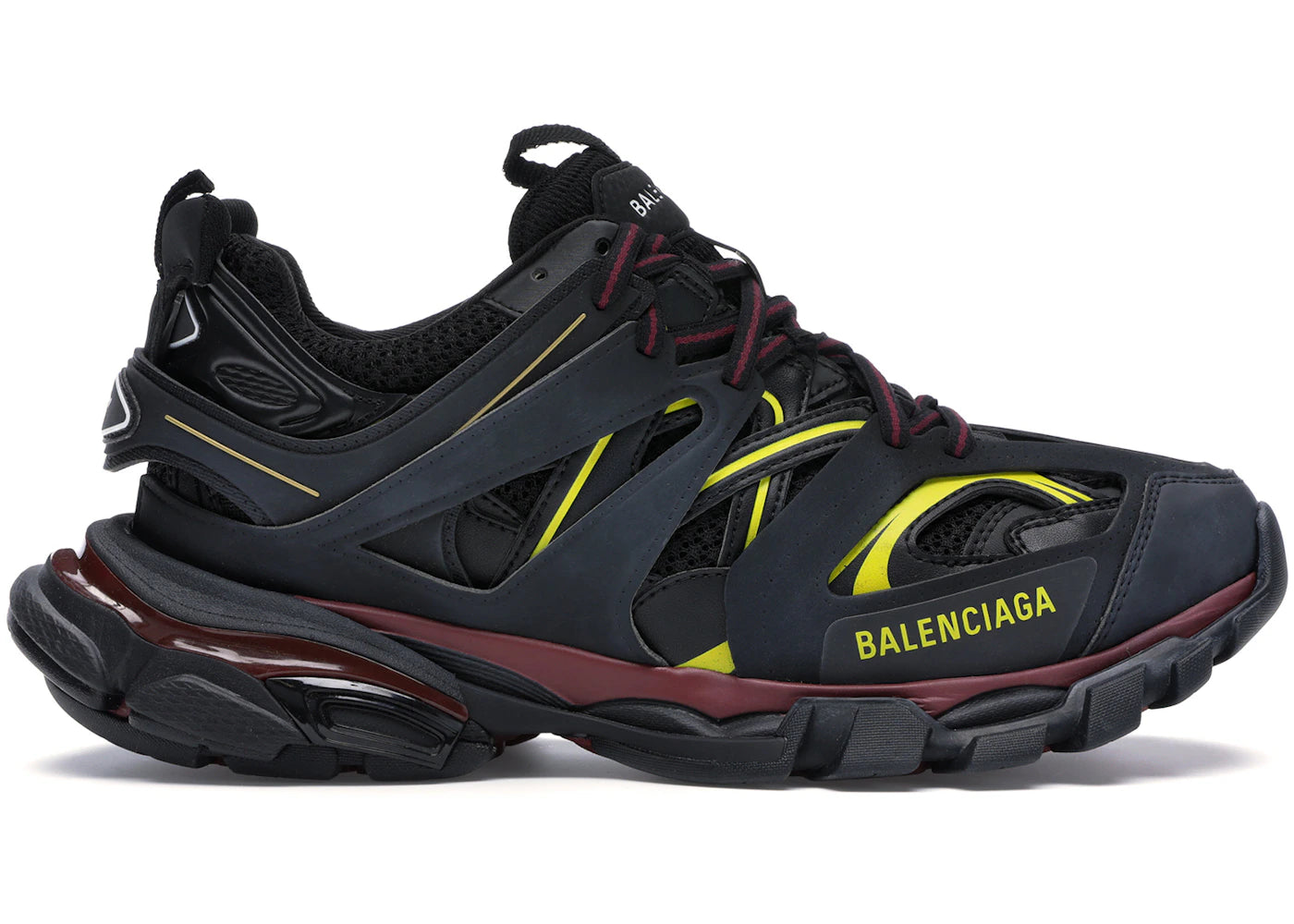 Balenciaga Track Trainers Black Bordeaux