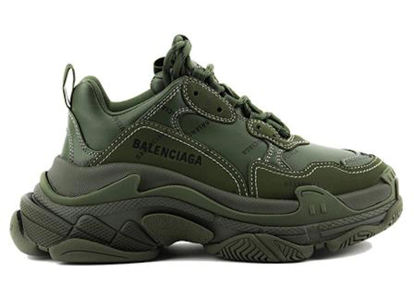 Balenciaga Triple S All Over Olive (Women's)