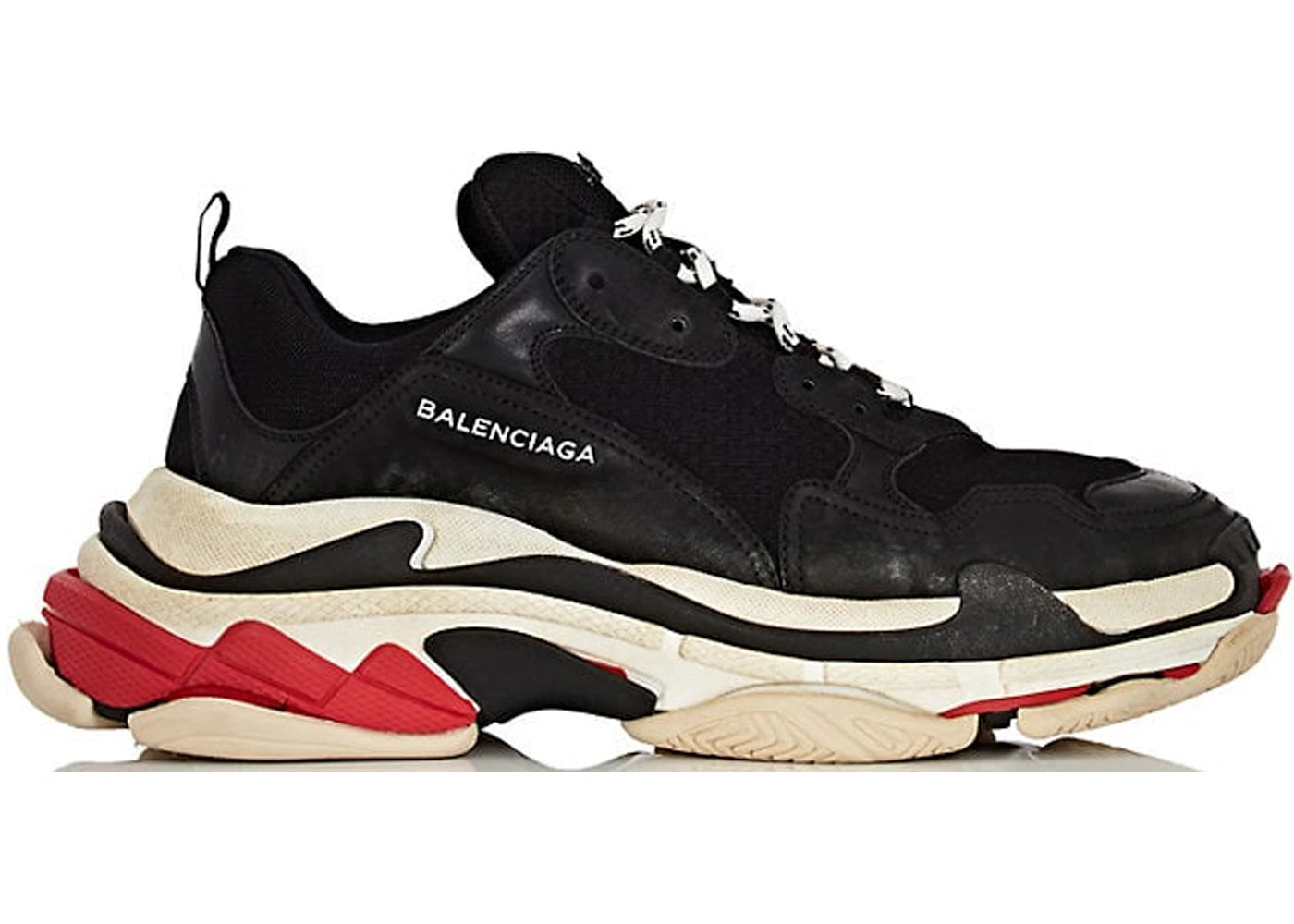 Balenciaga Triple S Black White Red (Women's)