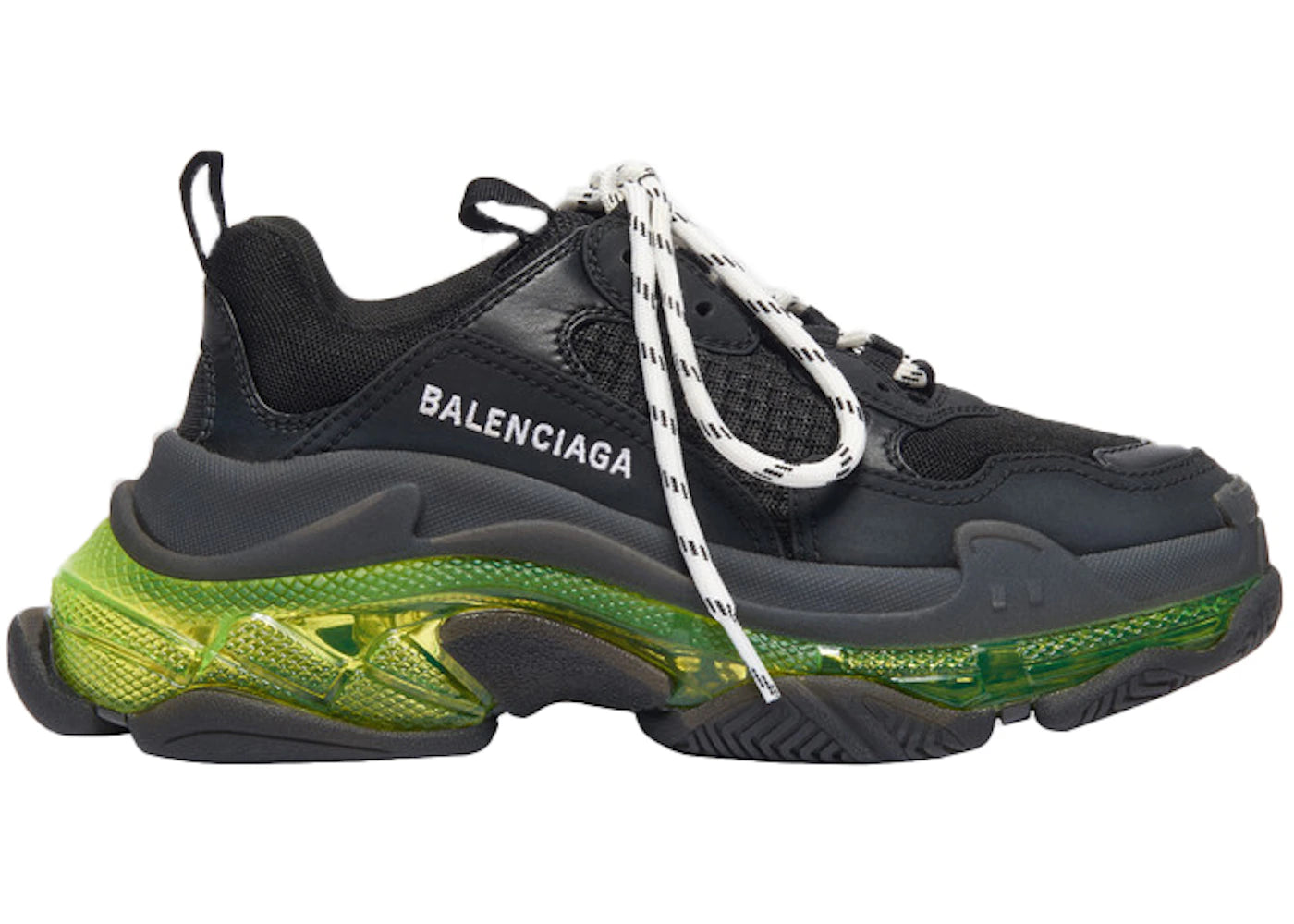 Balenciaga Triple S Black Yellow Fluo (Women's)