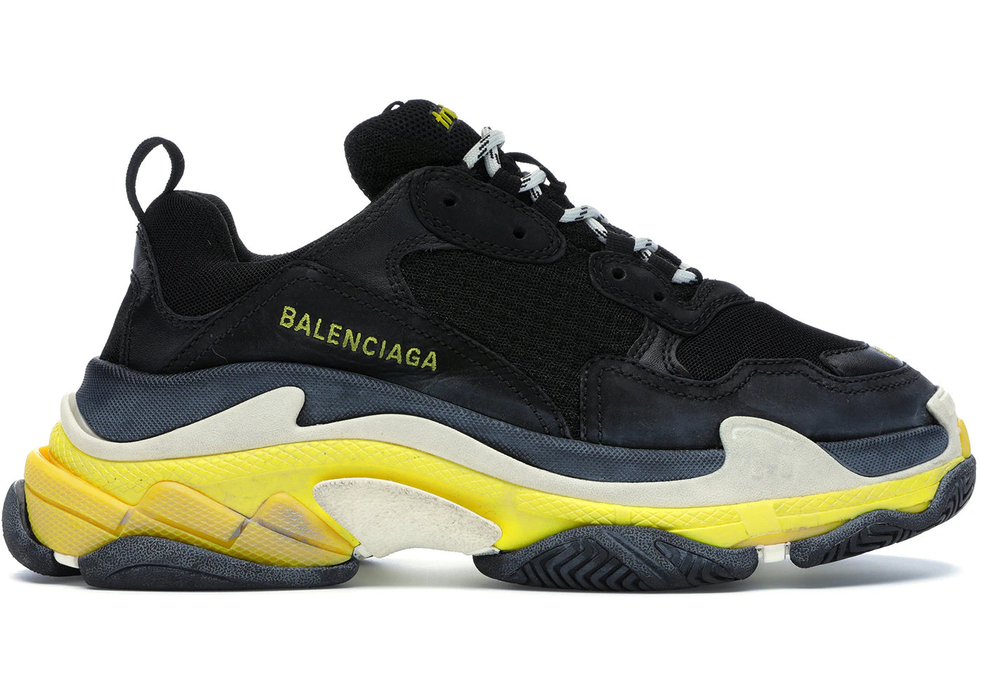 Balenciaga Triple S Black Yellow (Women's)