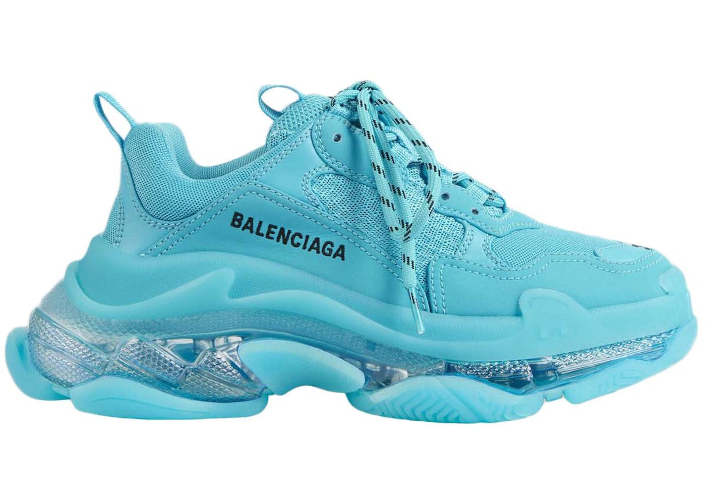 Balenciaga Triple S Clear Sole Turquoise (Women's)