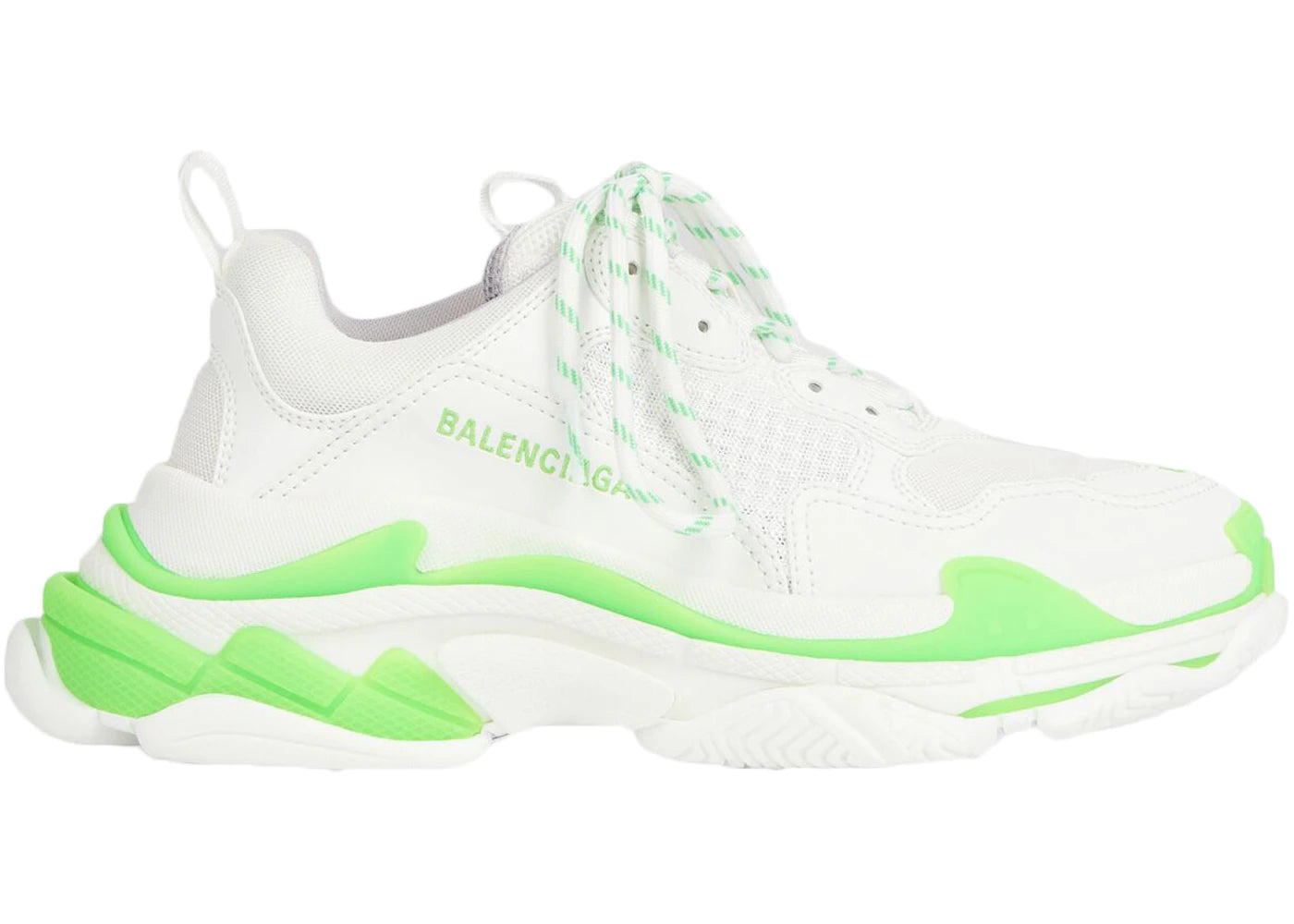 Balenciaga Triple S Fluo Green White (Women's)