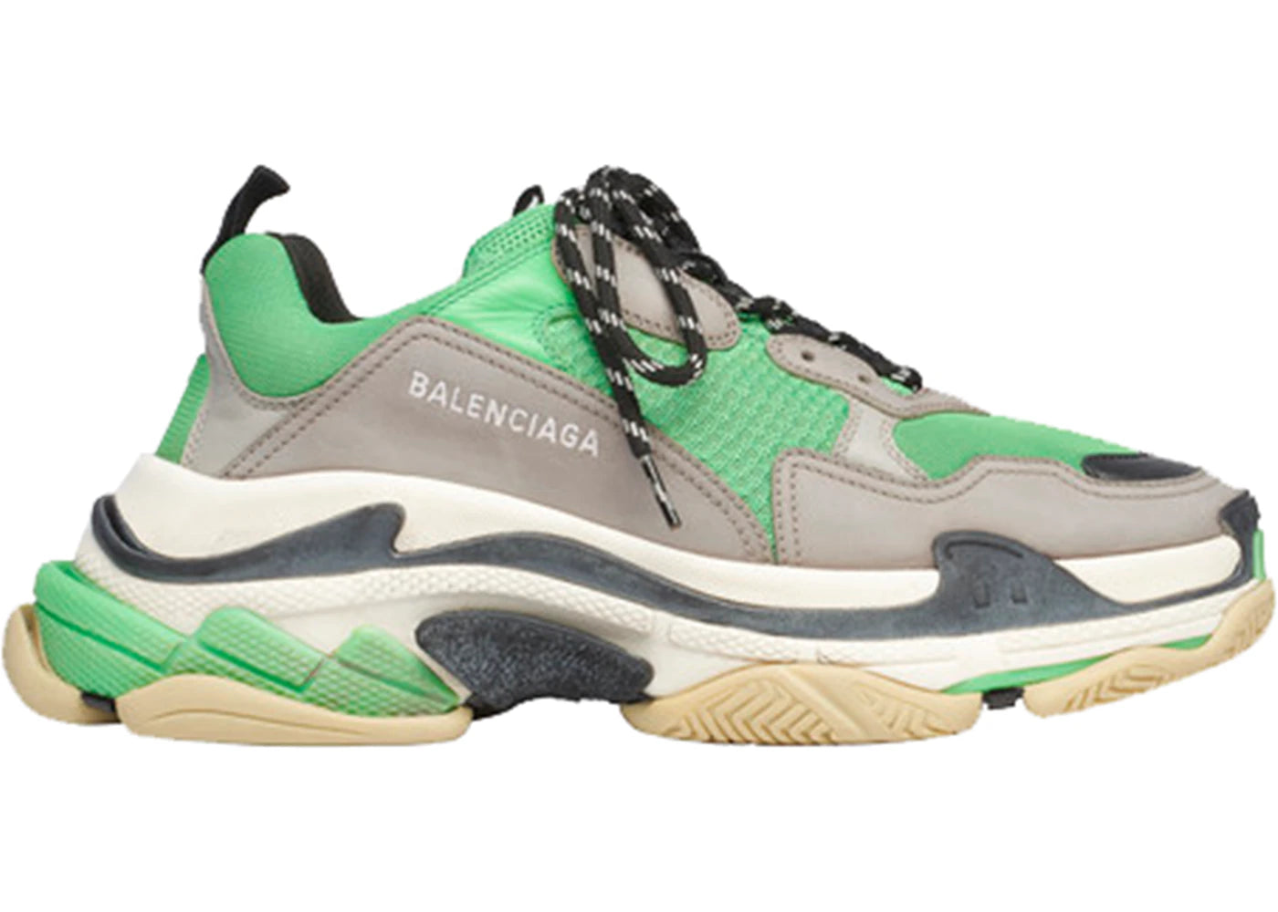 Balenciaga Triple S Green Grey