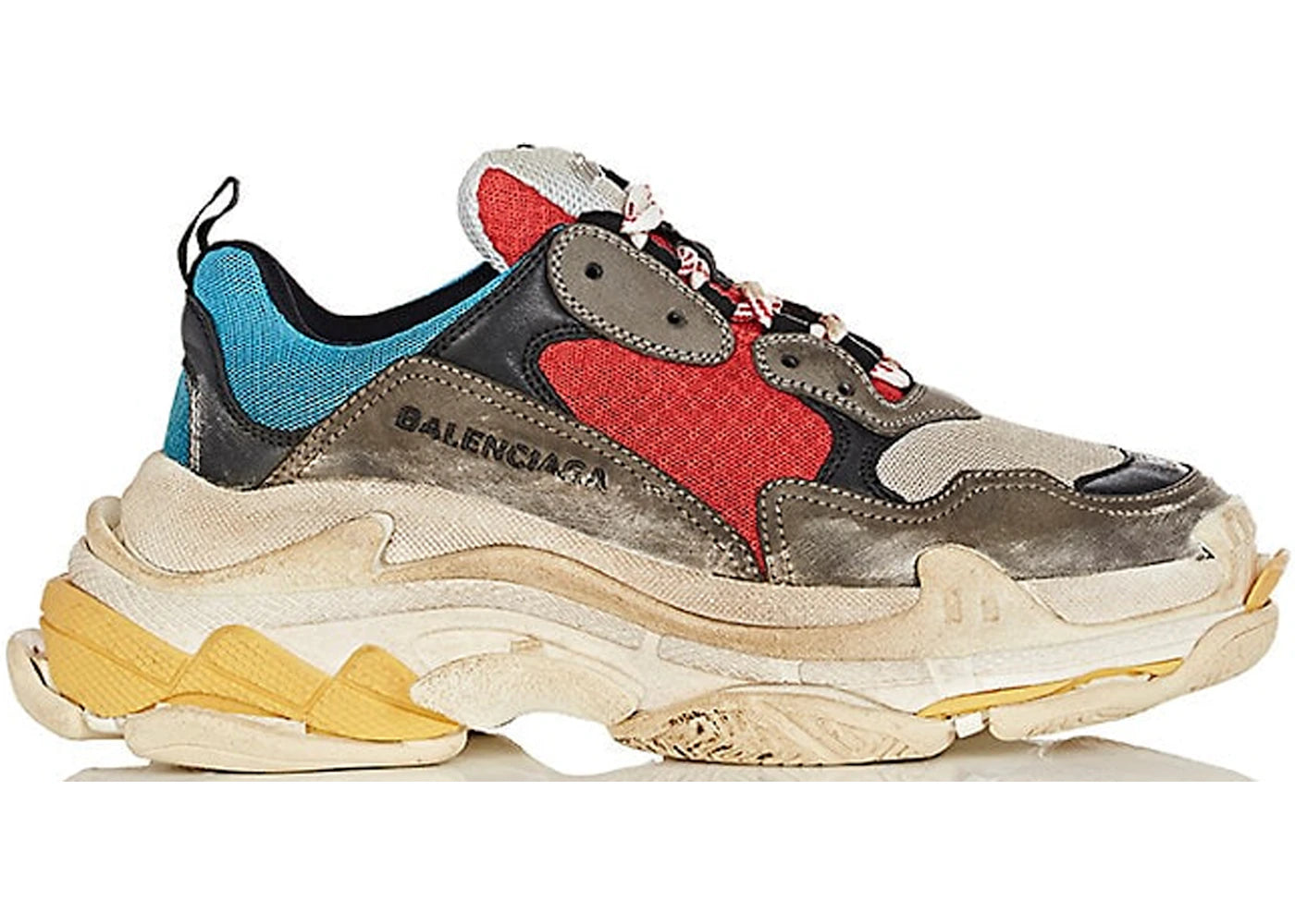 Balenciaga Triple S Grey Red Blue (Women's)