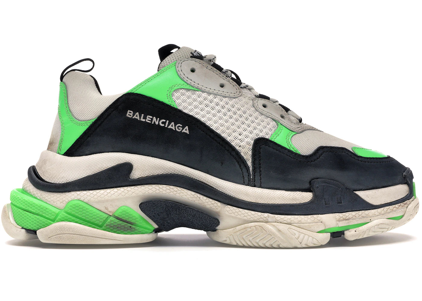 Balenciaga Triple S Mr. Porter Neon Green 2018