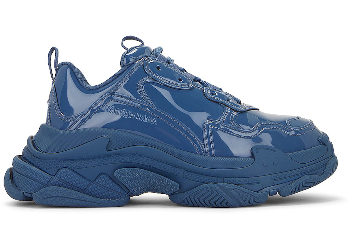 Balenciaga Triple S Patent Blue