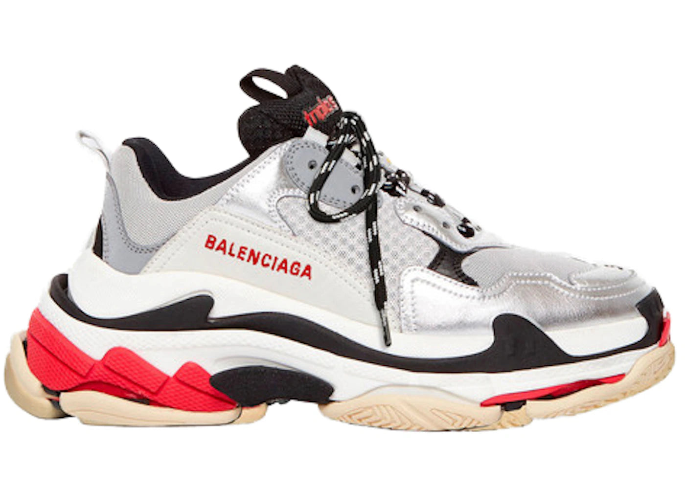 Balenciaga Triple S Silver Black (2019) (Women's)