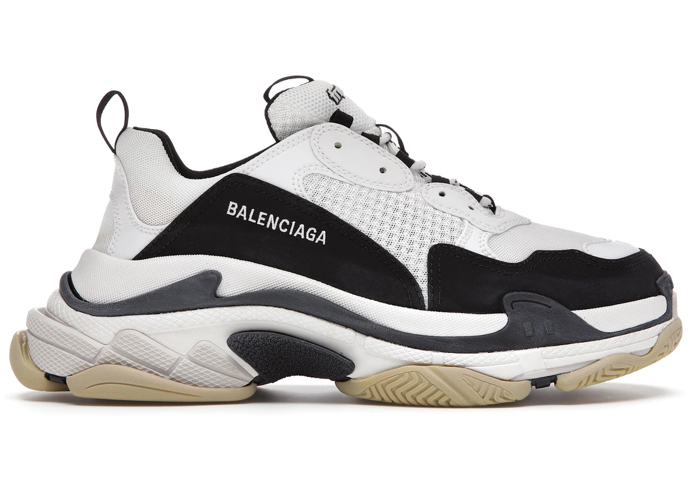 Balenciaga Triple S White Black
