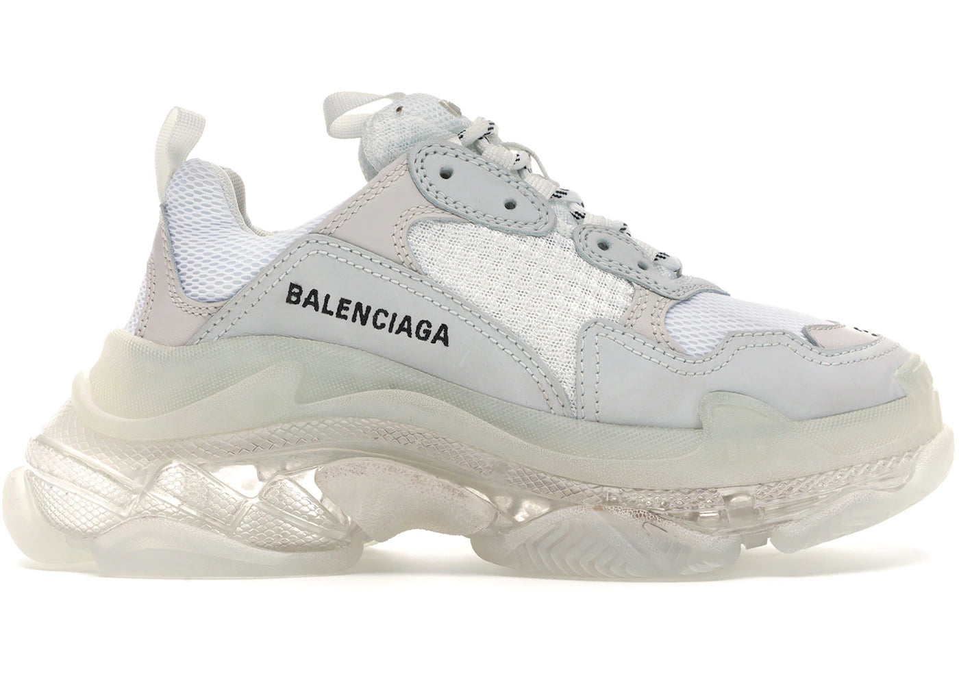 Balenciaga Triple S White Clear Sole (Women's)