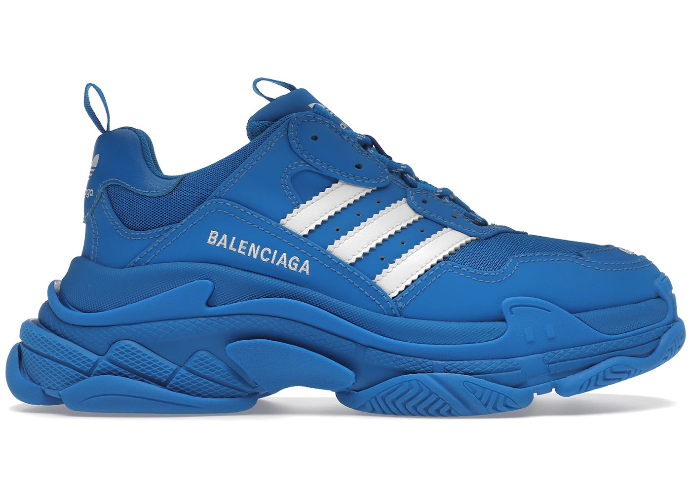 Balenciaga x adidas Triple S Blue White