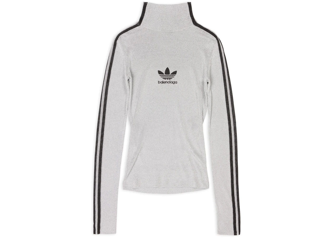 Balenciaga x adidas Athletic Mock Neck Silver