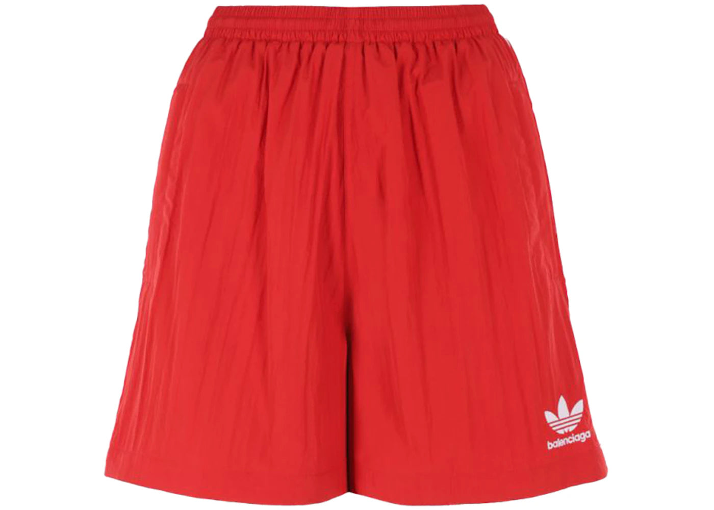 Balenciaga x adidas Crepe Technical Fabric Shorts Red