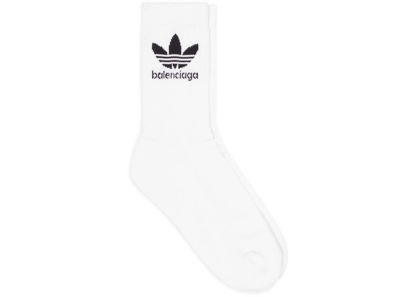Balenciaga x adidas Mens Socks White