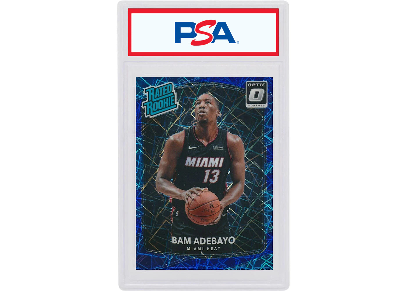 Bam Adebayo 2017 Donruss Optic Rookie Blue Velocity #187 (PSA or BGS Graded)