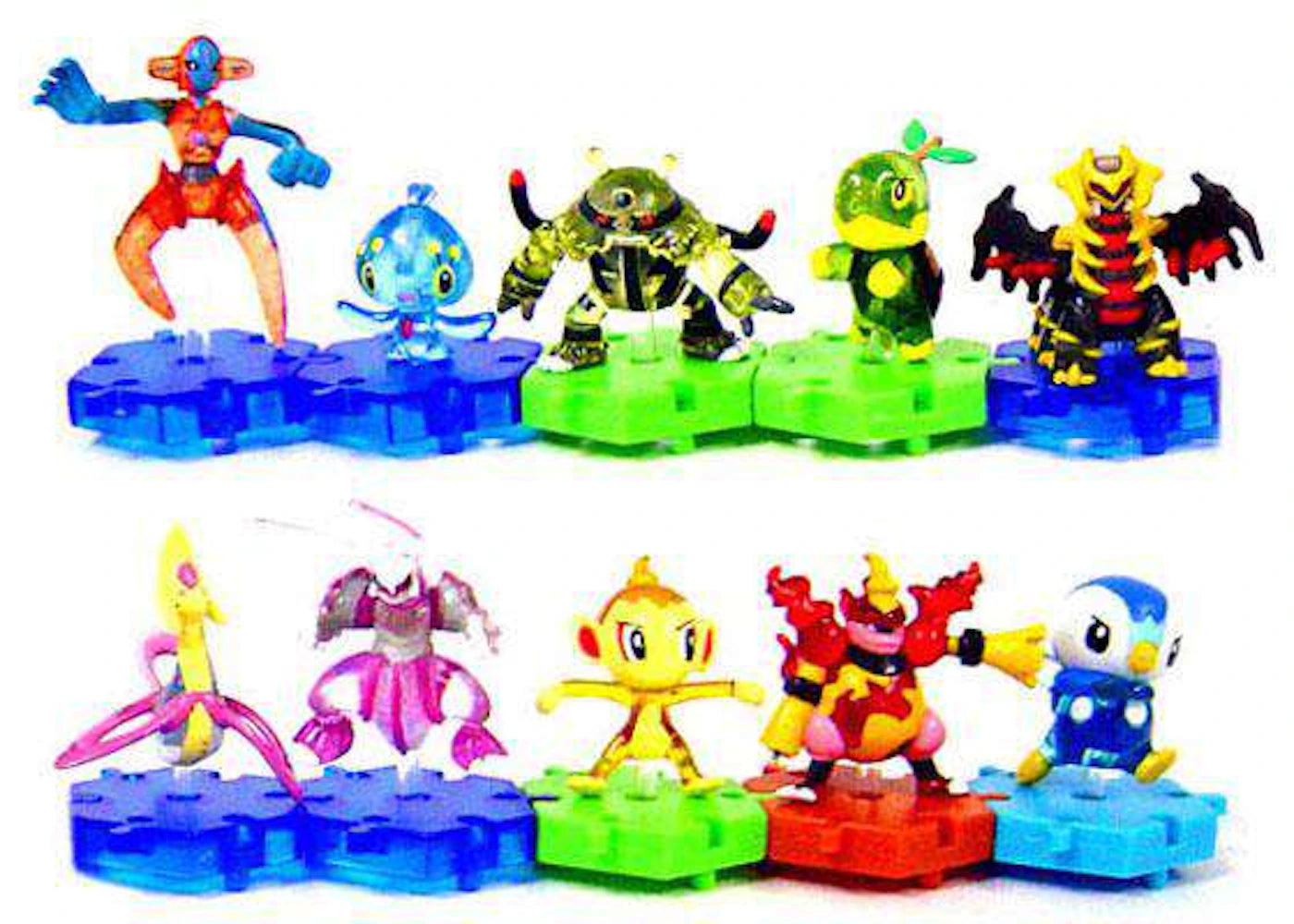 Banpresto Pokemon Connecting Figures Series 3 Translucent PVC Figure (Set of 10 Connecting)