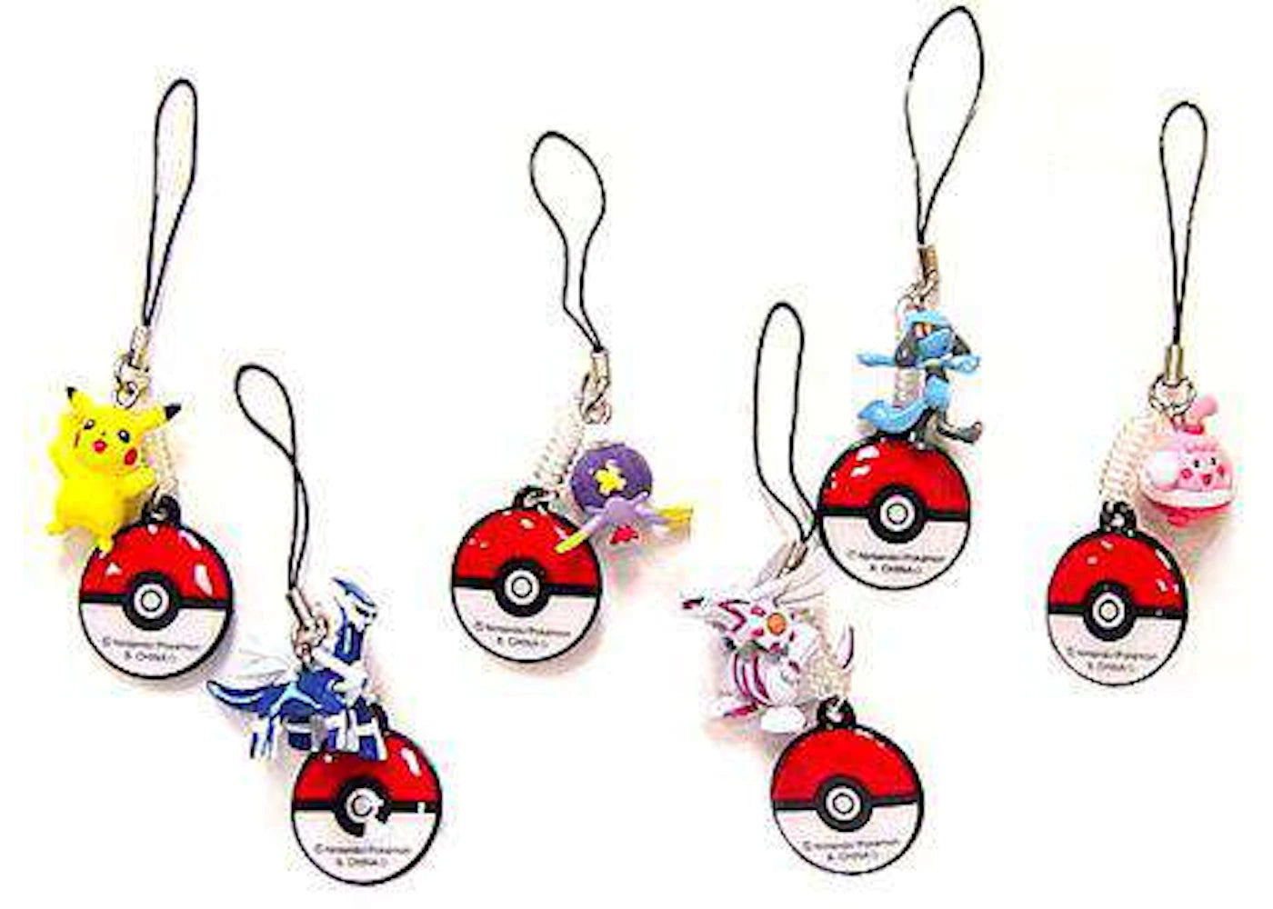 Banpresto Pokemon Screen Cleaners Set of 6 Handheld DS Screen-Cleaners PVC Figure