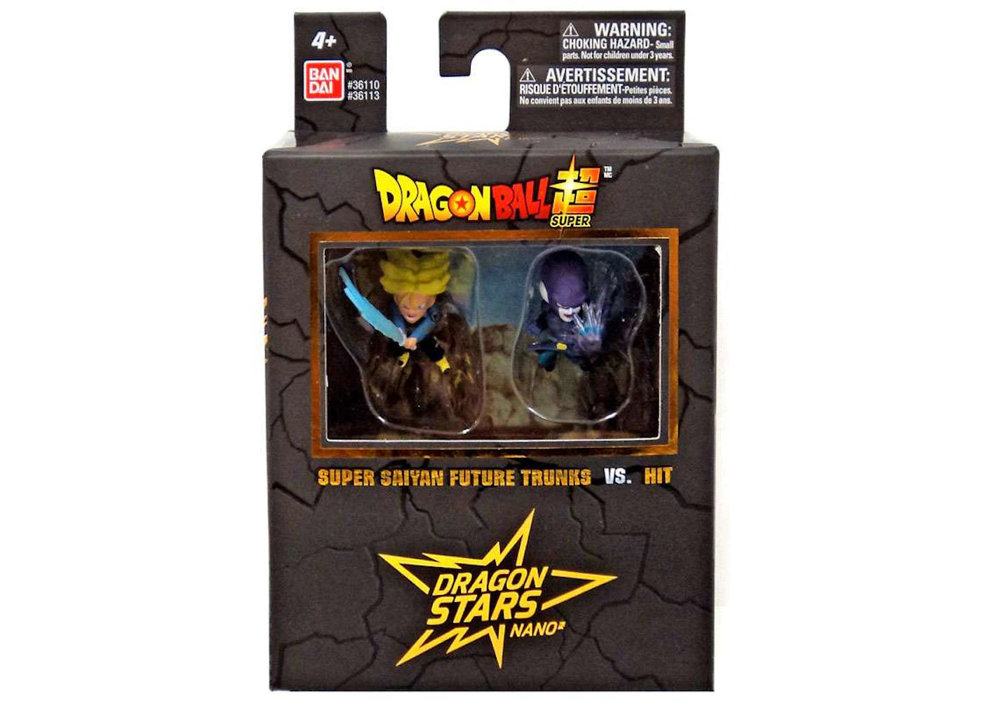 Bandai America Dragon Ball Dragon Stars Nano Super Saiyan Future Trunks vs. Hit Mini Figure 2-Pack