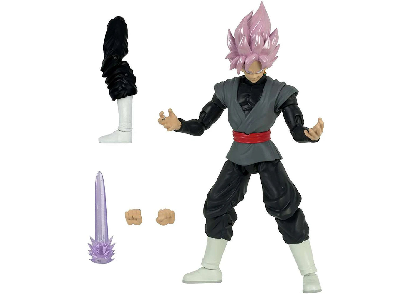 Bandai America Dragon Ball Dragon Stars Series 4 Super Saiyan Rose Goku Black Fusion Zamasu BAF Action Figure