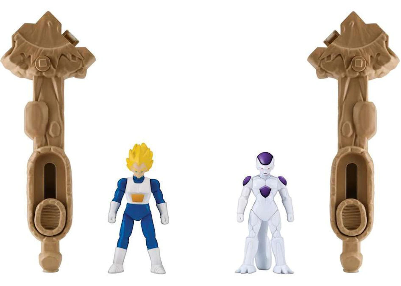 Bandai America Dragon Ball Spin Battlers Series 1 Super Saiyan Vegeta vs. Frieza Action Figure 2-Pack