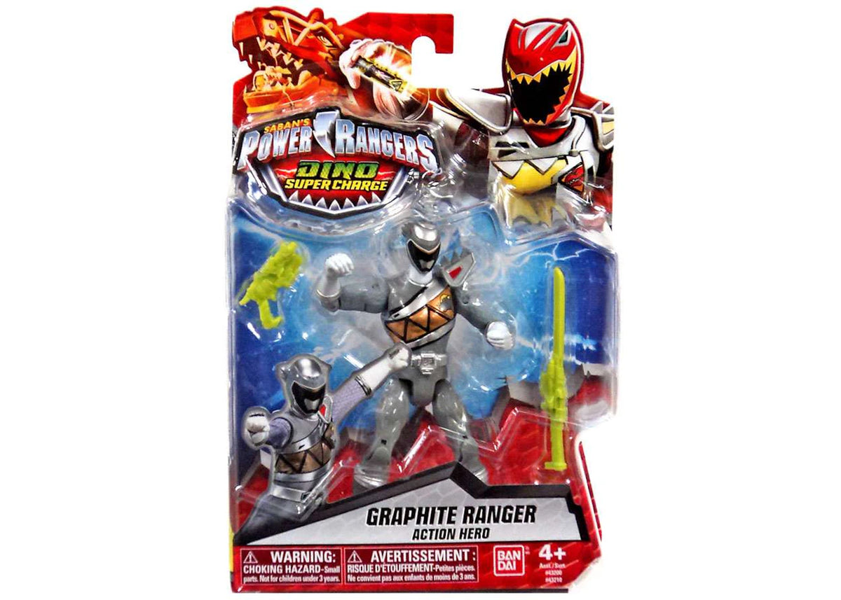 Graphite Ranger Helmet Bandai America Power Rangers Dino Super Charge Graphite Ranger Action ...