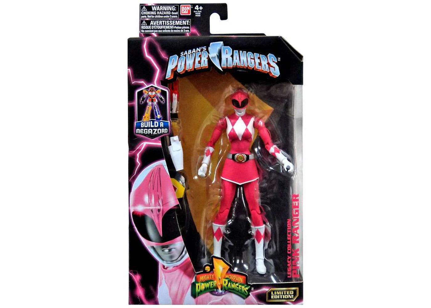 Bandai America Power Rangers Legacy Build A Megazord Pink Ranger MMPR ...