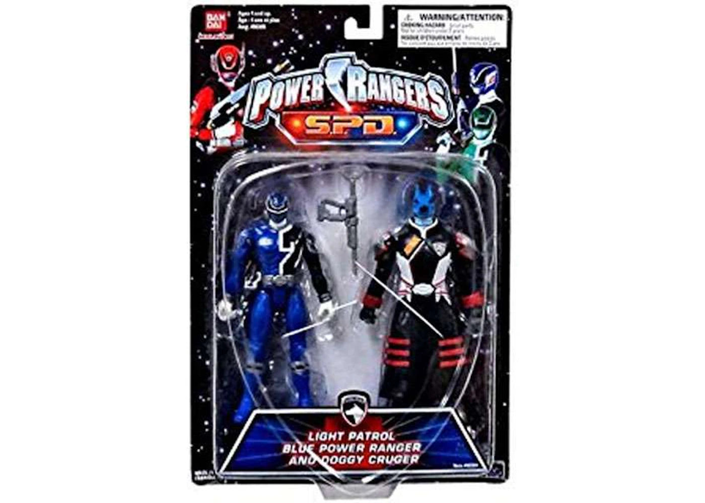 Bandai America Power Rangers SPD Light Patrol Blue Power Ranger and Do ...