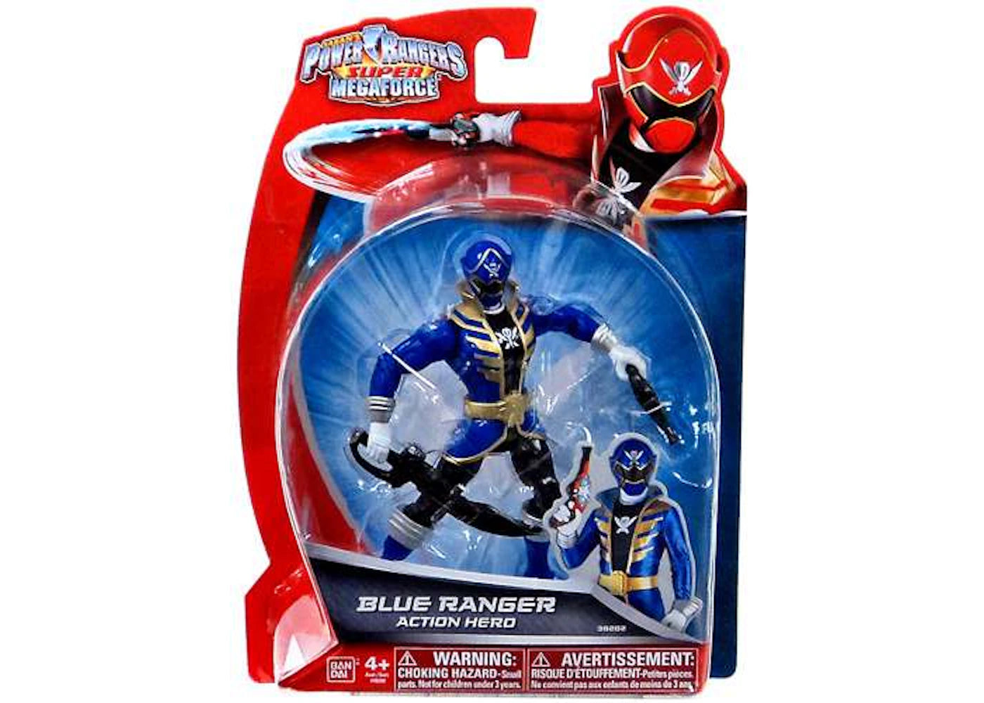 Bandai America Power Rangers Super Megaforce Blue Ranger Action Hero Action Figure