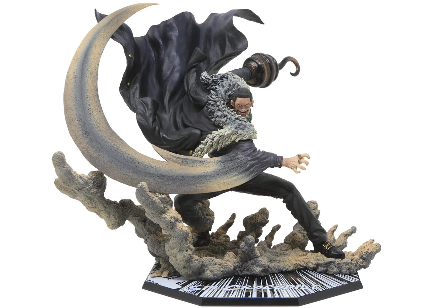 Bandai Figuarts Zero One Piece Extra Battle Sir Crocodile Paramount War Action Figure Black