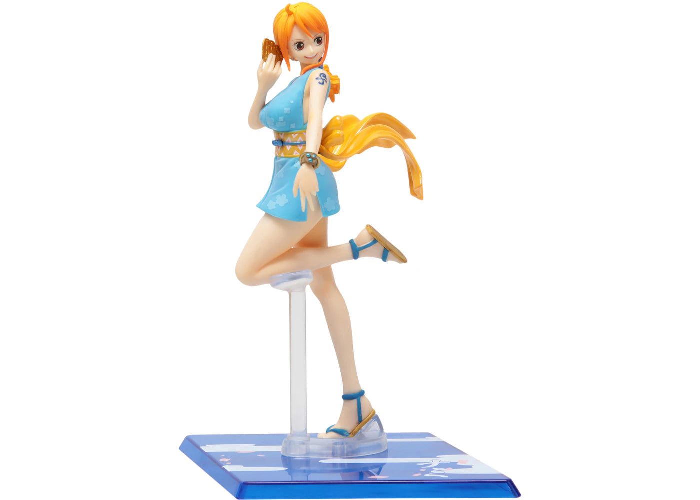 Bandai Figuarts Zero One Piece Nami Onami And O-Tama Action Figure Blue