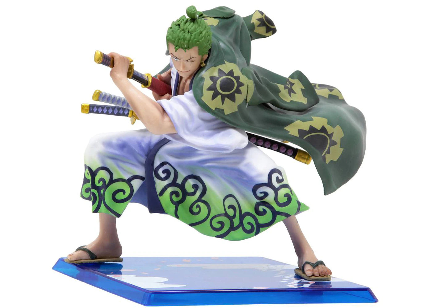 Bandai Figuarts Zero One Piece Roronoa Zoro Zorojuro Action Figure Green