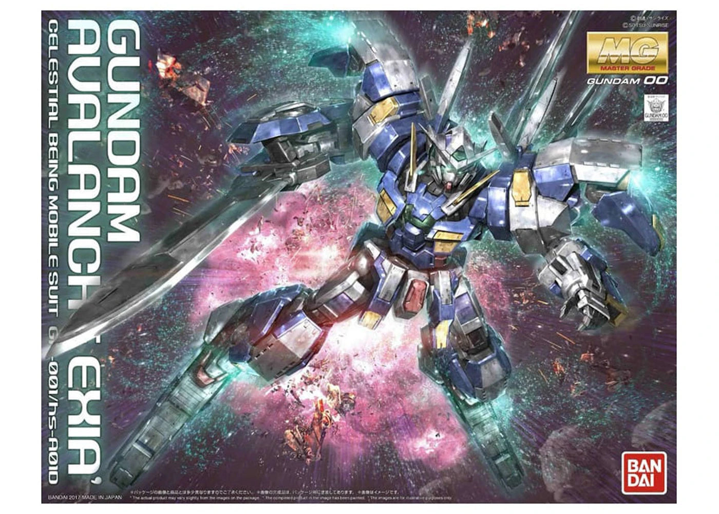 Bandai Gundam 1/100 MG Gundam Avalanche Exia Model Kit Figure (2017)