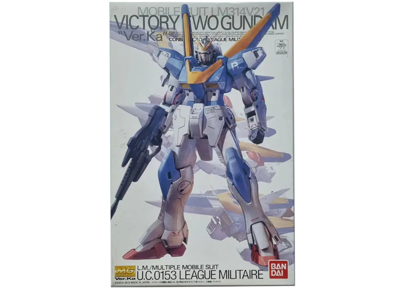 Bandai Gundam 1/100 MG LM314V21 Victory Two Gundam Ver.Ka Model Kit Figure (2015)