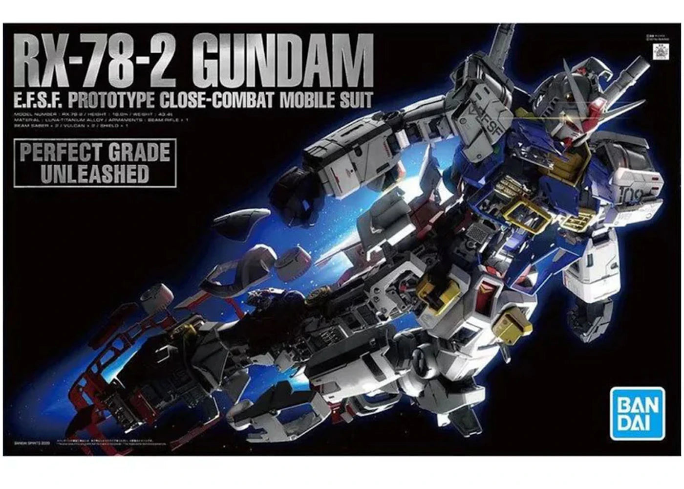 Bandai Gundam 1/60 PG RX-78-2 Gundam Unleashed Model Kit Figure (2020)