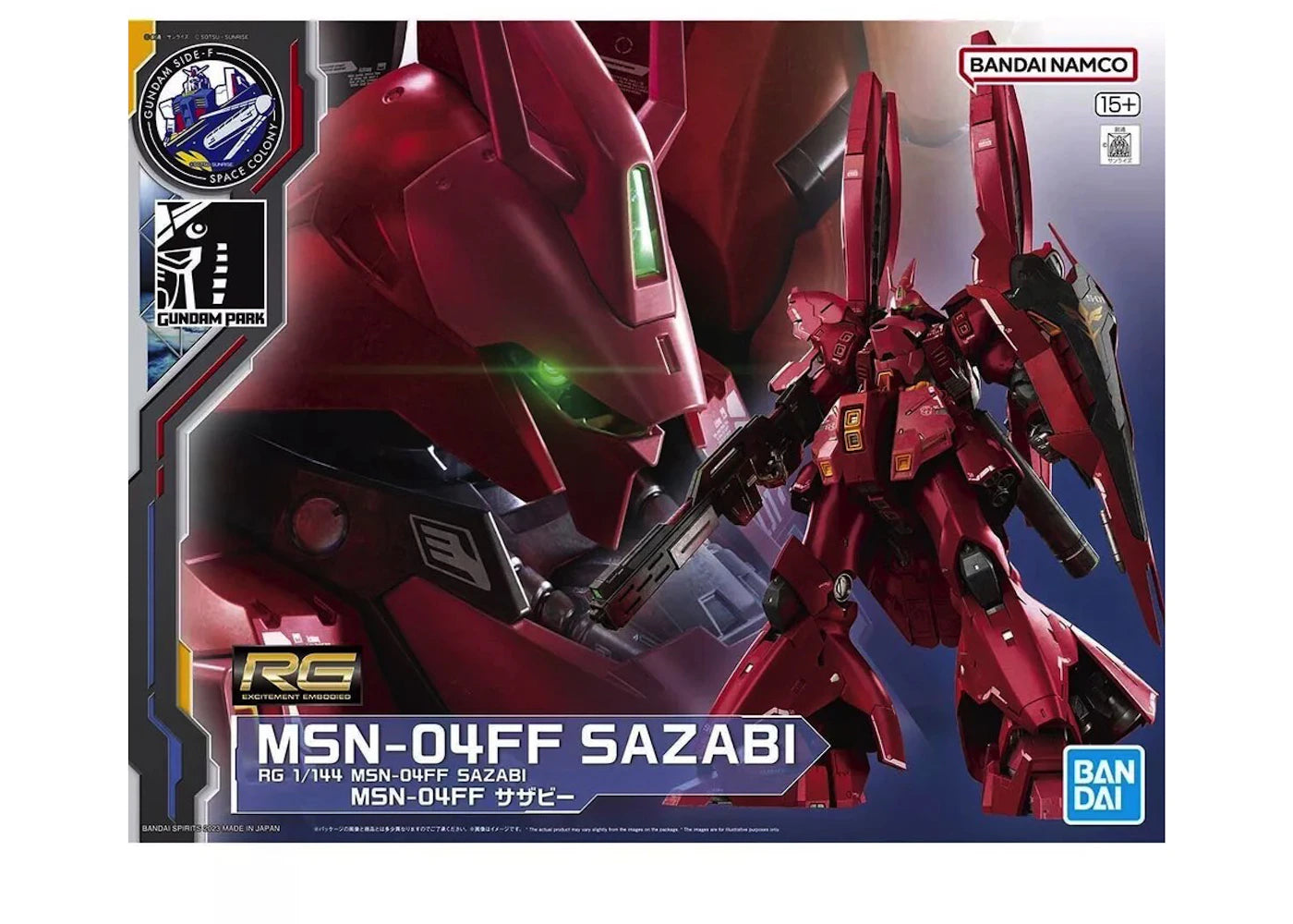 Bandai Gundam Base SIDE-F Limited RG 1/144 MSN-04FF SAZABI Figure