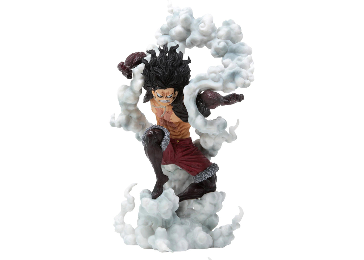 Bandai Ichiban Kuji One Piece Luffy Gear 4 Snakeman Battle Memories Action Figure Red & White