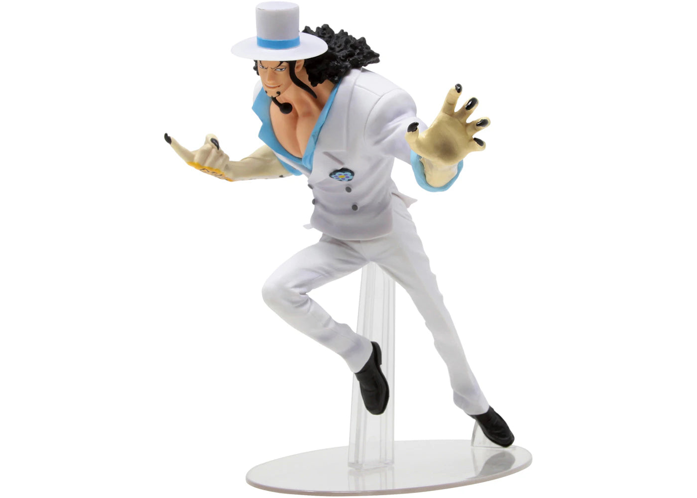 Bandai Ichiban Kuji One Piece Rob Lucci Great Banquet Action Figure White