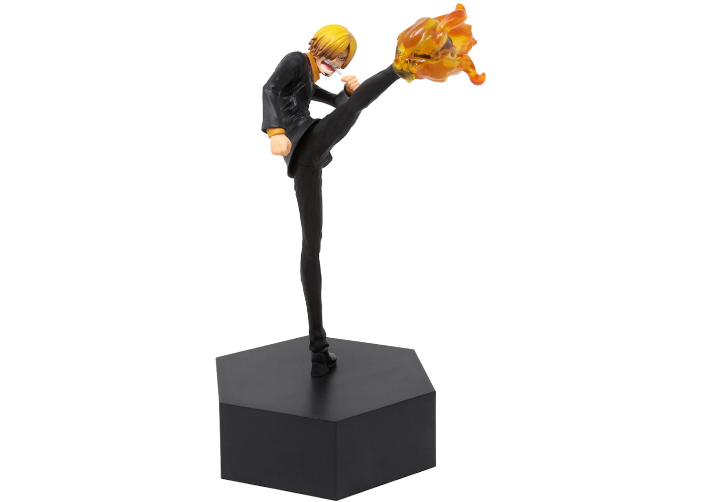 Bandai Ichiban Kuji One Piece Sanji Battle Memories Action Figure Black