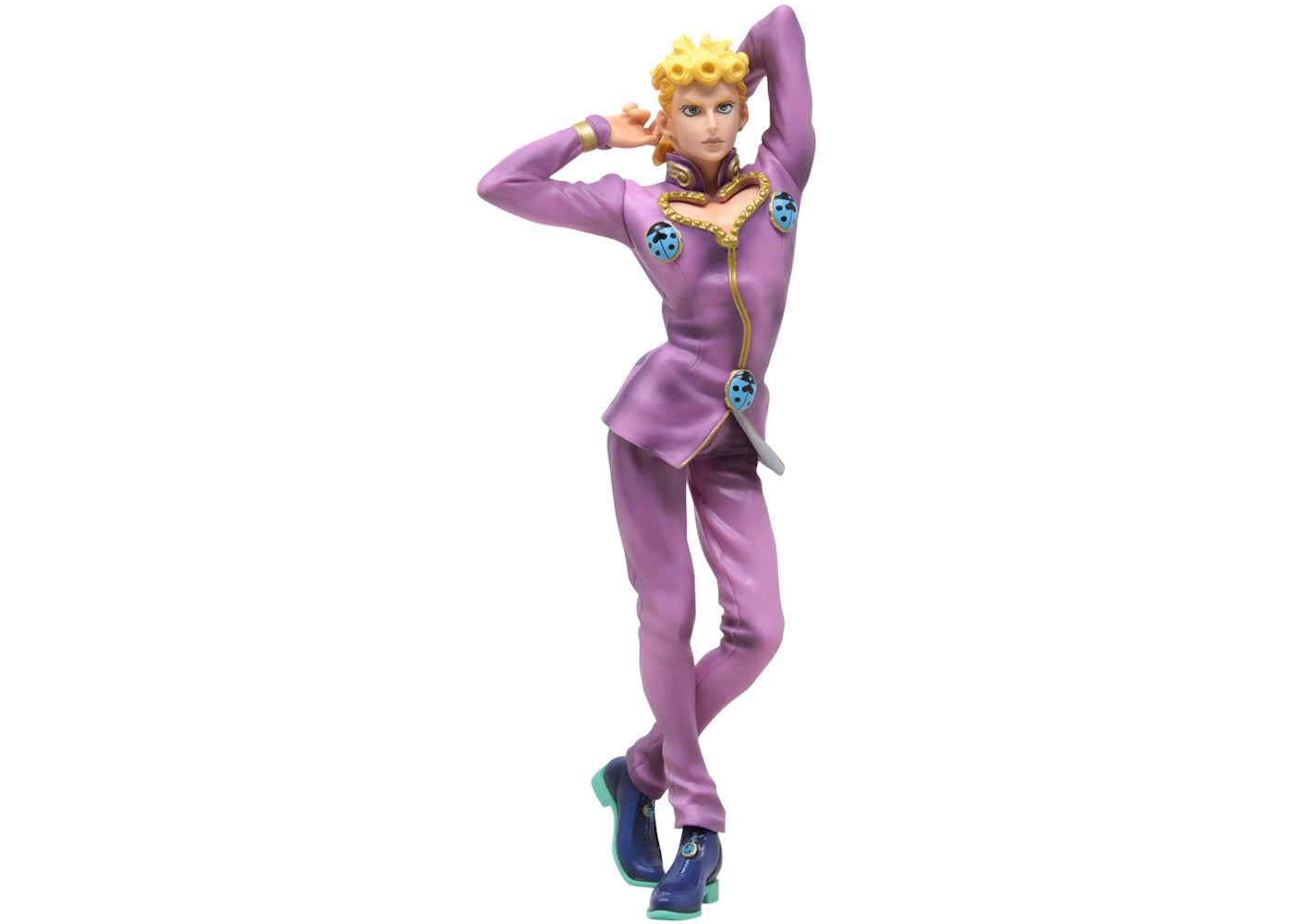 Bandai Ichibansho JoJo's Bizarre Adventure Anime Giorno Giovanna Jojo's Assemble Action Figure Purple