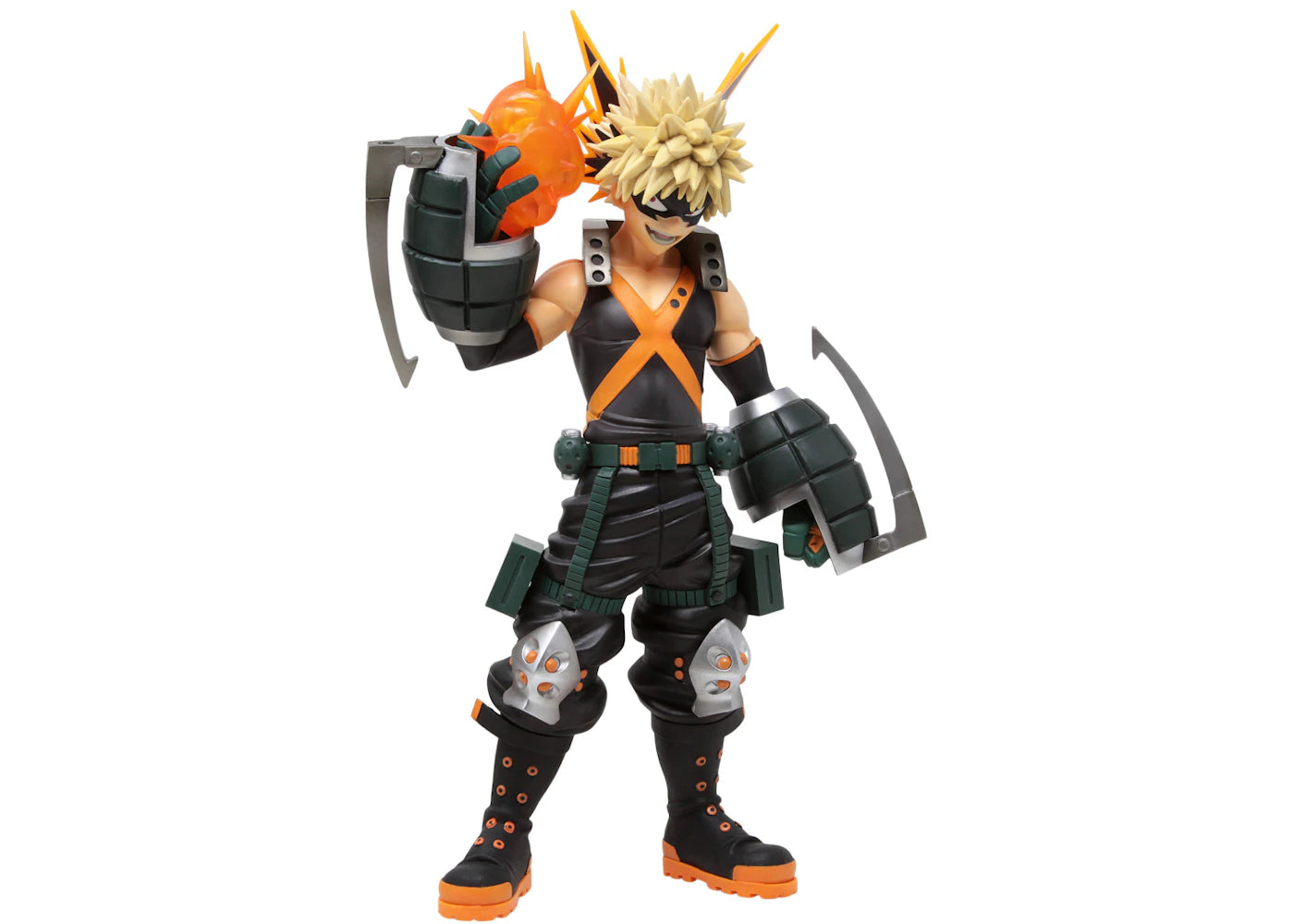Bandai Ichibansho My Hero Academia Katsuki Bakugo Dou Let's Begin! Action Figure Black & Orange