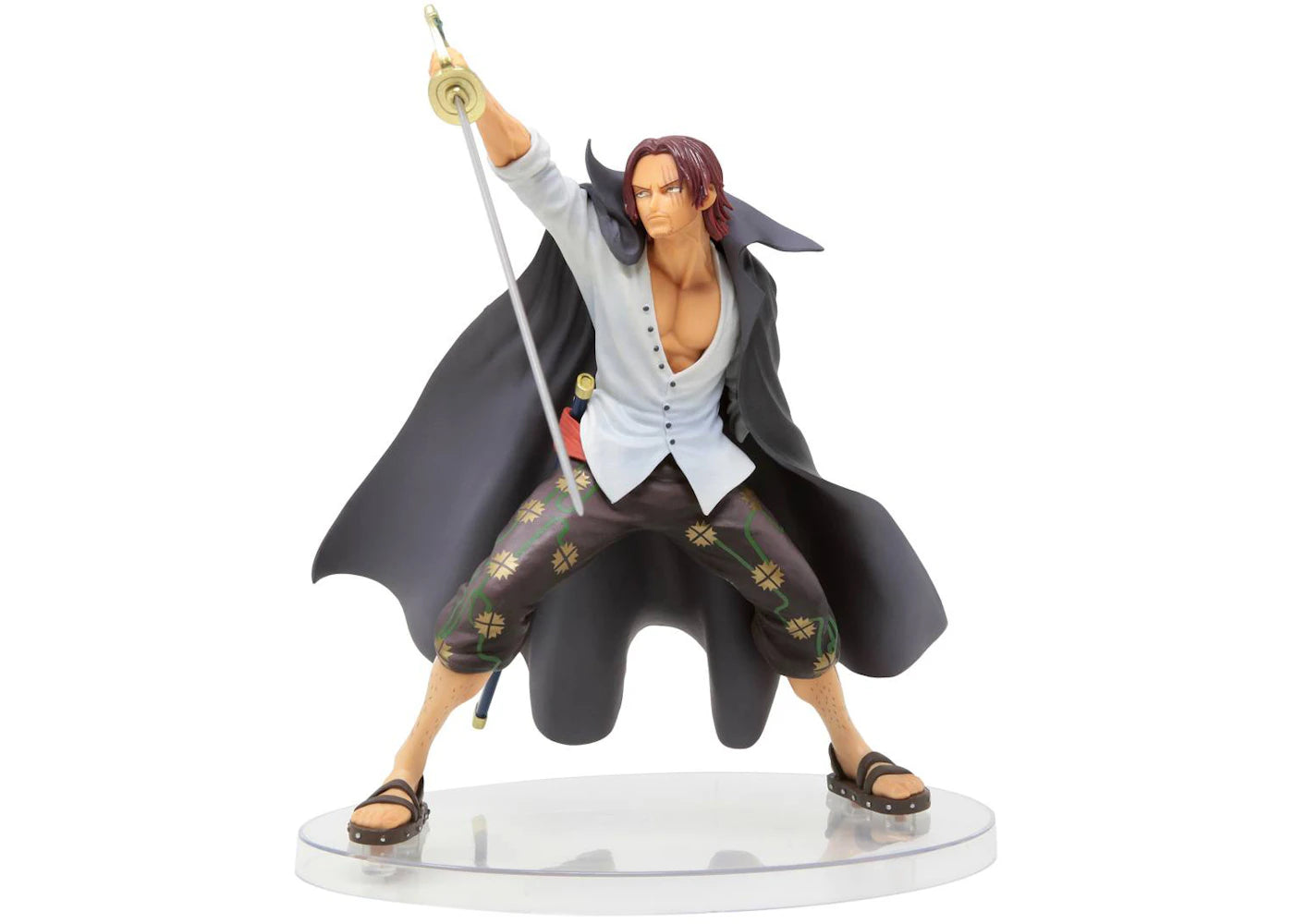 Bandai Ichibansho One Piece Dynamism Of Ha Shanks Action Figure White & Black