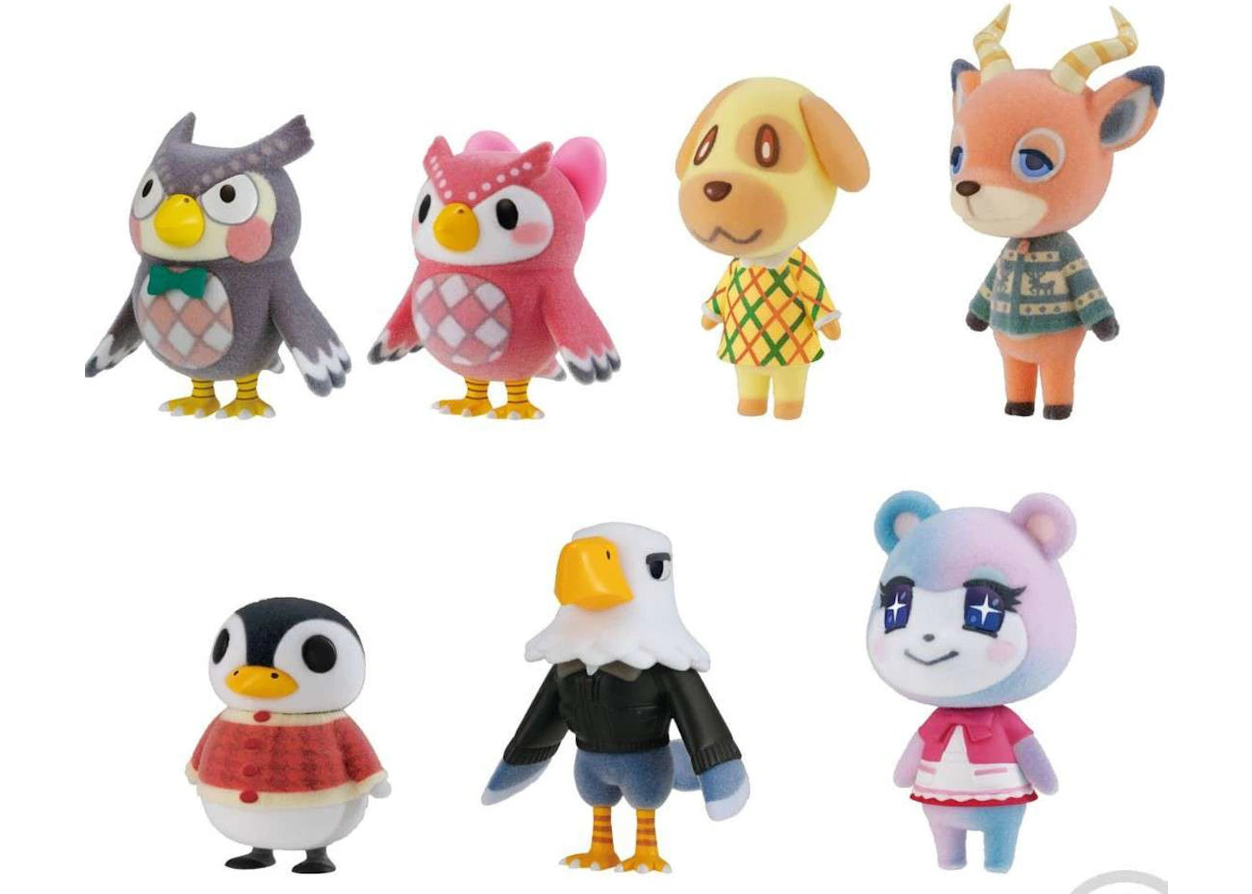 Bandai Japan Animal Crossing Tomodachi Doll Vol 3 Villager Collection Box of 7 Mini Figures